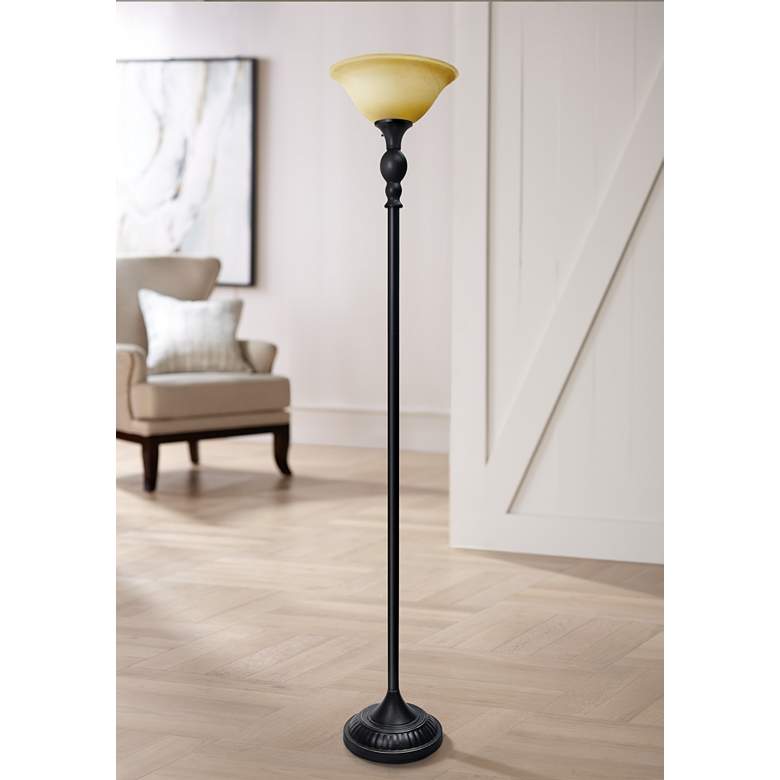 Elegant Bronze Floor Lamp